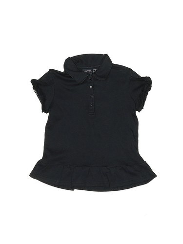 Nautica Girls Black Short Sleeve Blouse 6X
