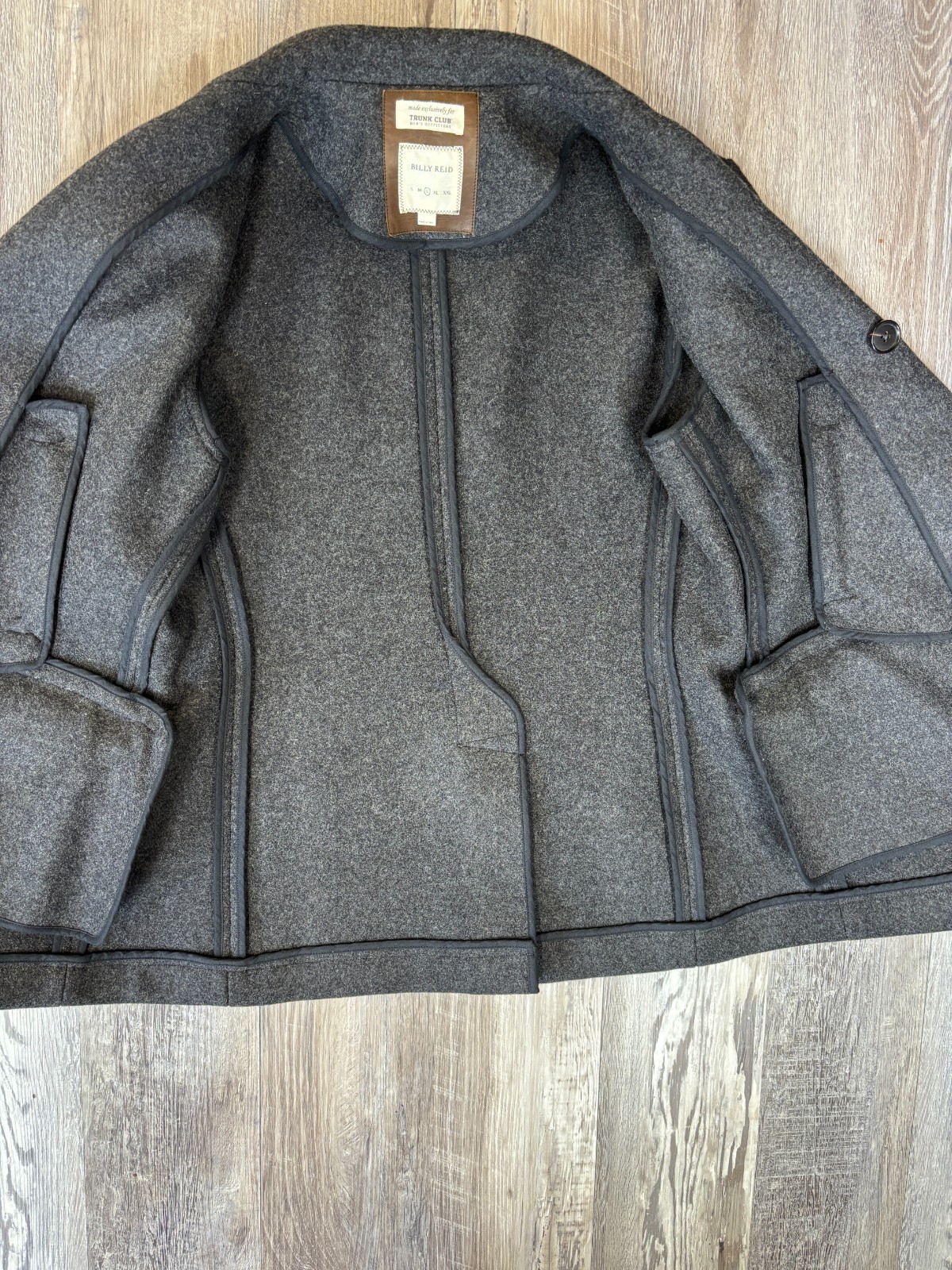 Billy Reid Wool Bond Peacoat Size L image 5