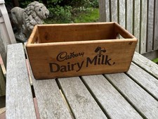 CADBURY DAIRY MILK STORAGE BOX CRATE MADE FROM RECLAIMED TIMBERS  10x12.5x25.5cm