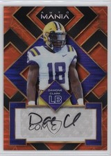 2022 Wild Card Mania Square Orange Pulsar /10 Damone Clark #AM-SQ65 Auto nd3