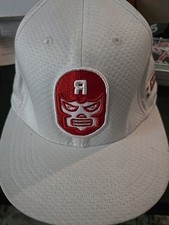 Revman Luchador Revolution Group Hat Size Medium/Large White Fitted Cap