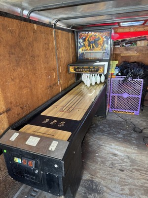 1991 Williams Strike Master Shuffle Alley Puck Bowling Machine | eBay