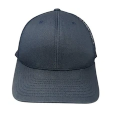 The Classics Yupoong Snapback Trucker Hat Blue OS Adjustable Mesh Back Blank