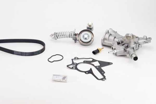 Continental Ctam Wasserpumpe + Keilrippenriemensatz 5PK1230WP2 FüR Opel-image