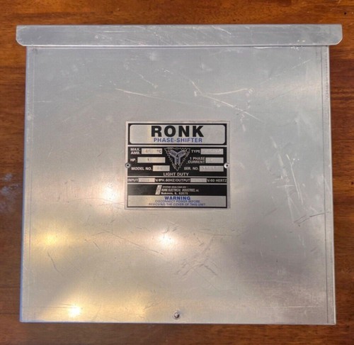 Ronk Phase Shifter Model 80A Type 2PS-HD, 240v, 1 Phase Current 4