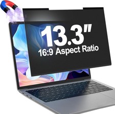 Magnetic Laptop Privacy Screen Filter 13.3 Inch for 16:9 Computer Monitor,