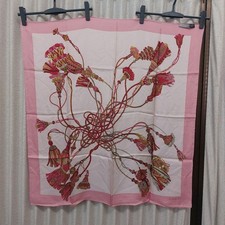 Vintage GUCCI Scarf 100 Silk Rope Pattern Italy