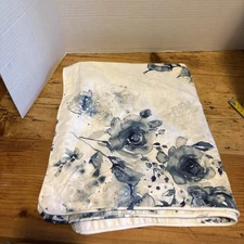 Lauren Ralph Devan Flora Pillow Sham Standard Blue Flowers Water Color 1. (a33