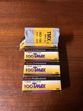 Kodak T-MAX 100 Film Professional 120 Format - 4 Rolls Expired 2/2005 Unopened
