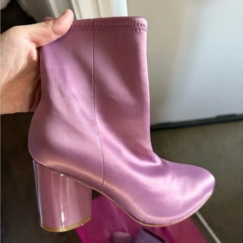NWOB Opening Ceremony stretchy Satin Rose Mauve Dylan Boots size 36 US 6 $395 - Picture 4 of 12