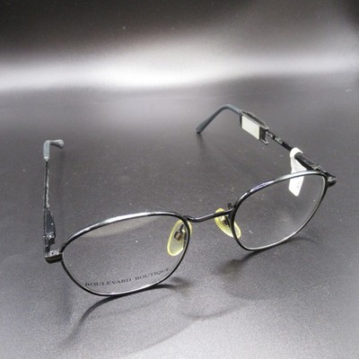 Boulevard Boutique 4113 Eyeglass Frames 48-20-135 A/BLU Full Rim Metal Unisex