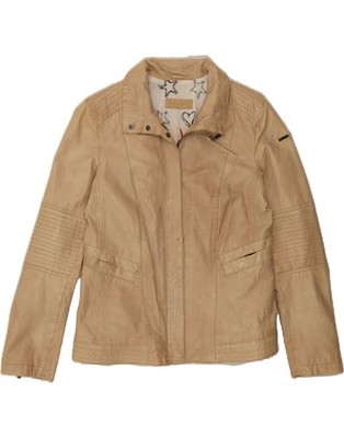 MILESTONE Damen Lederjacke IT 48 XL Beige Leder BB01