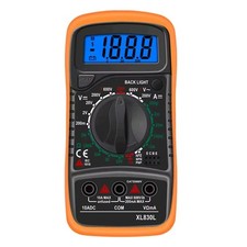 XL830L Handheld Digital Multimeter LCD Backlight Portable AC/DC Voltmeter DC Amm