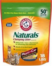 ARM  HAMMER Naturals Clumping Cat Litter, Multi Cat, 18 lbs