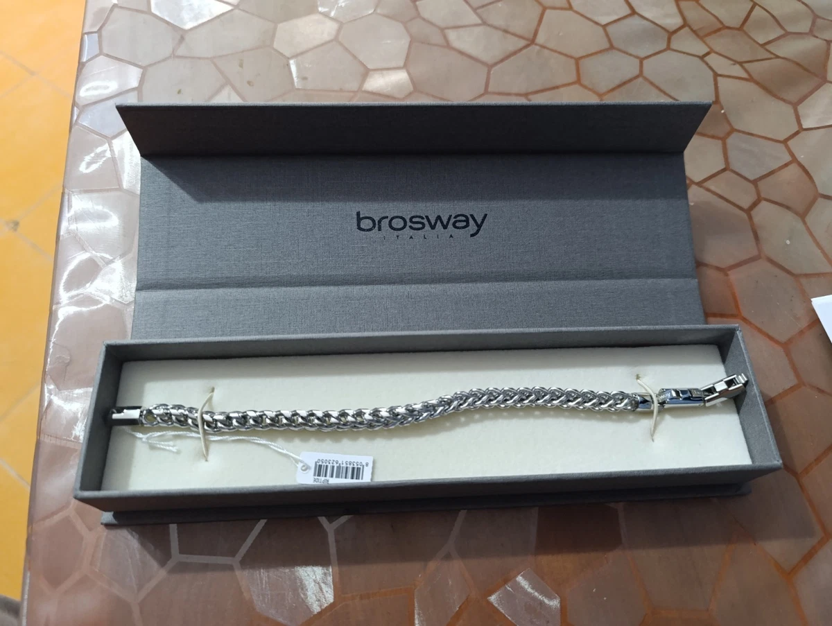 Bracciale donna gufo Brosway Chakra BHKB121 acciaio con cristalli e pietre nere
