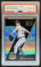 1996 Zenith Greg Maddux Z-Team #5 PSA 10 GEM MINT