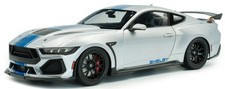 SOLIDO S1813803 1:18 SHELBY MUSTANG SUPER SNAKE GREY WITH BLUE STRIPES 2025 