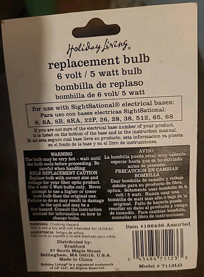 Holiday Living Replacement Bulb 6 Volt 5 Watt SightSational Base 166436 - Image 3 of 4