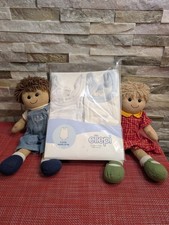 SET COPPIA BODY INTIMO CANOTTIERA NEONATO BIMBO 9 MESI H 74 ELLEPI COTONE NUOVO