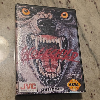 JVC Musical Industries Wolfchild Sega Genesis Game Cartridge w/ Case