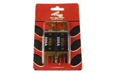 2 Pack 200 Amp ANL Fuses Gold Plated Audiopipe Blister Pack Car Audio Stereo