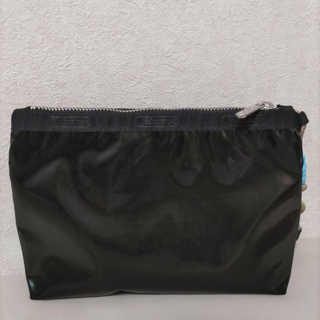 LeSportsac Ameri Collaboration Pouch Black Canvas… - image 2