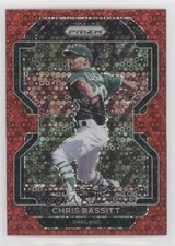 2022 Panini Prizm Tier II Red Donut Circle Prizm 4/99 Chris Bassitt #125 0s1o