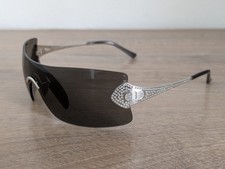 Vintage Christian Dior ALEK Sunglasses White Gold Plated Made in Austria - USED