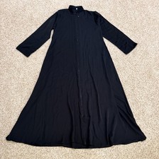 Women s Long Sleeve Maxi Abaya Black Full Zip Size 1