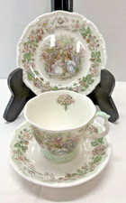 Royal Doulton English China Tea Set Jill Barklem "Summer" 1983 Brambly Hedge