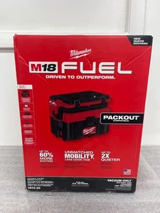 Milwaukee M18 Fuel Packout Vacuum 0910-20 Wet Dry Milwaukee Tool 0970-20 M18 Fuel Packout 2.5 Gallon Wet/Dry Vacuum (Tool Only)