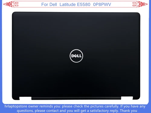 New For P8PWV Dell Latitude E5580 E5590 Lcd back cover Read Lid 0P8PWV Black