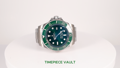 ROLEX キーホルダー シルバー 緑 Rolex Sea-Dweller Deepsea 116660 Steel 44mm Custom Green Dial