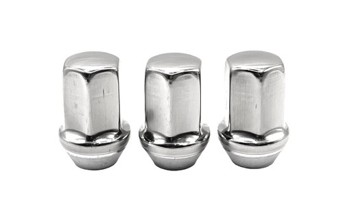 24 Stainless Steel Polished Capped OE Style M14x1.5 Lug Nuts For Chevy GMC NEW! - Picture 8 of 10