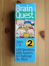 BRAIN QUEST Grade 2 AGES 7-8 1,000 Questions/Answers to Challenge the Mind GOOD