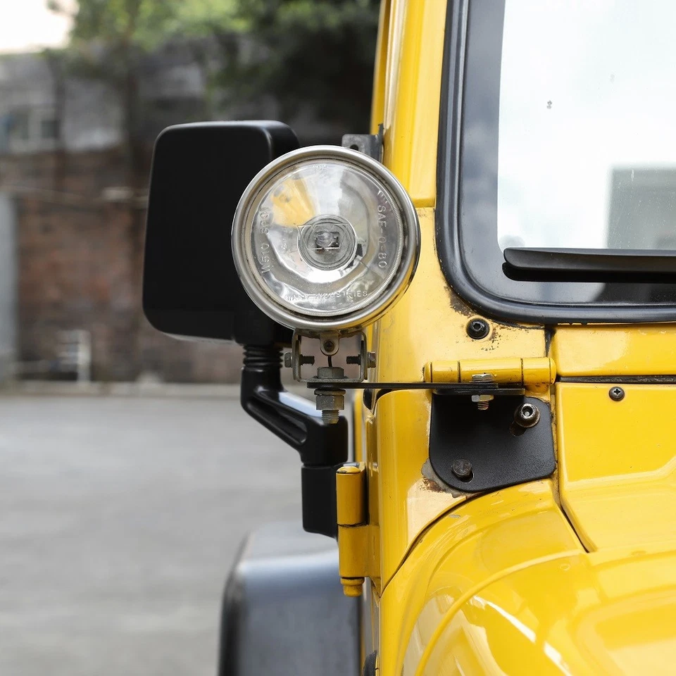 For 1997-2006 Jeep Wrangler TJ LED Light Windshield A-Pillar Mount Brackets Kits — 第 3/4 张图片