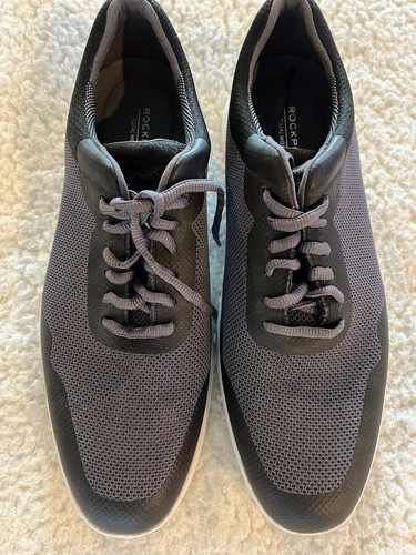 Mocassins ROCKPORT APM13031 M - Taille 8 US Homme - Noir En Cuir - NEUFS Avec Emballage