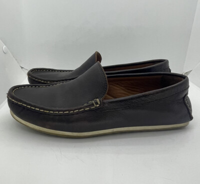 Allen Edmonds Driving Loafer Dark Brown Leather Men display picture 1