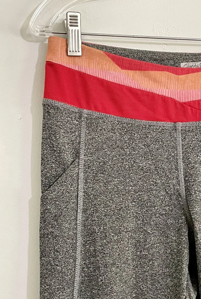 🌷Canta Bella Mujer’s Gris Tiro Medio Entrenamiento Ropa Activa Leggings Talla Grande Foto 3 de 4