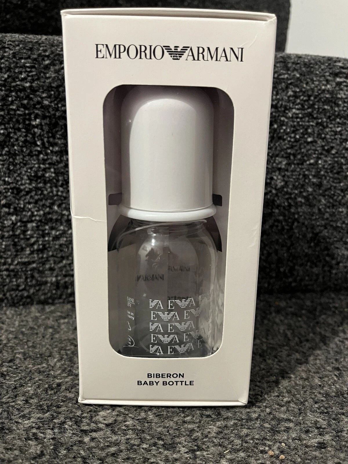 Emporio Armani White Baby Bottle 125ml Size Bnwt