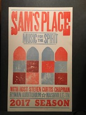 2017 Season Hatch Show Print Poster Sam's Place Steven Curis Chapman Ryman