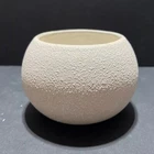 Vintage Ceramic USA California Original White TEXTURED Glazed Planter