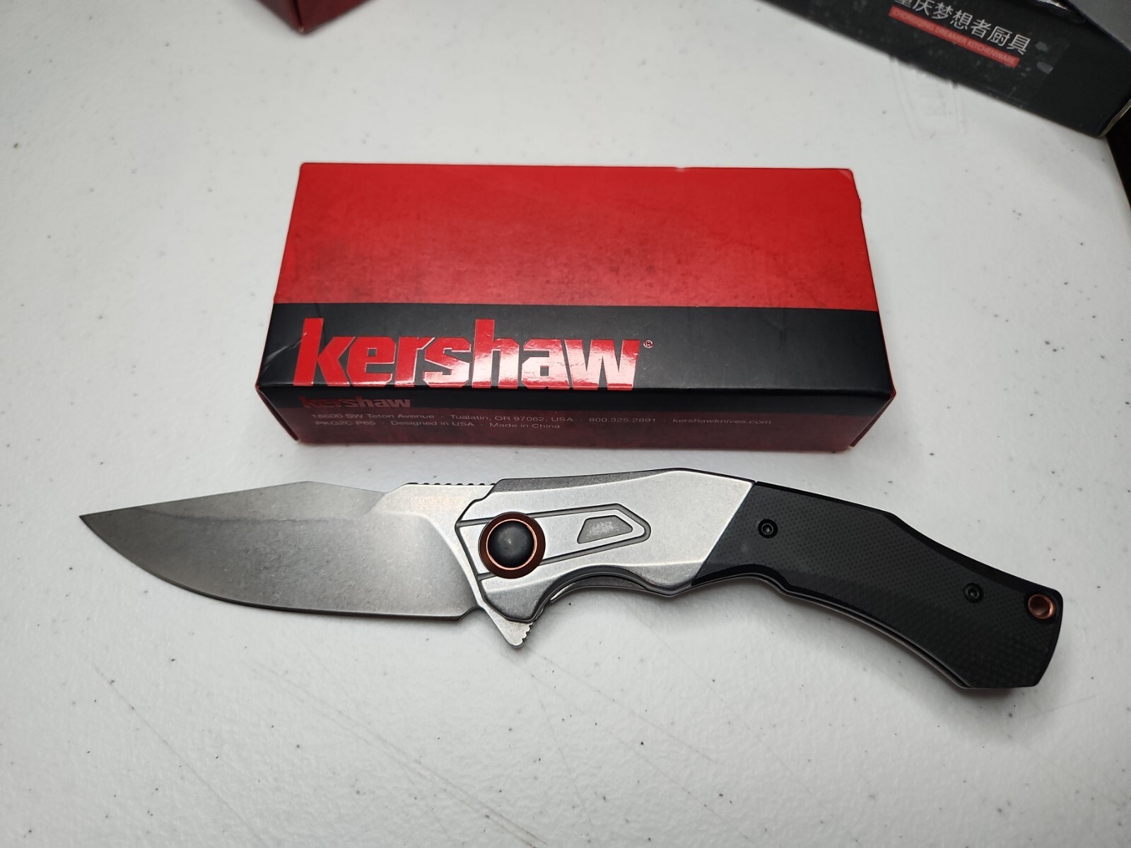 Kershaw Payout Frame Folding Knife 3.5" D2 Tool Steel Blade G10