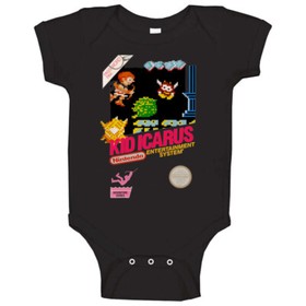Kid Icarus Retro Nes Box Art Baby One Piece