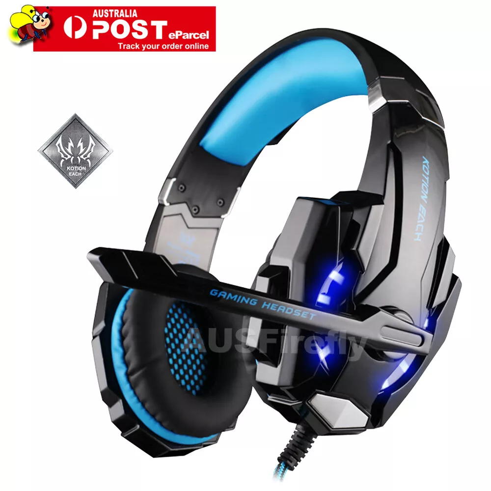 3.5mm Gaming Headset MIC LED Headphones for PC Laptop PS4 Slim Pro