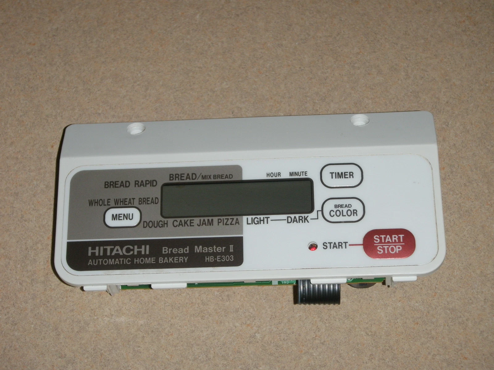 Hitachi Breadmaker Control Panel HB-E303