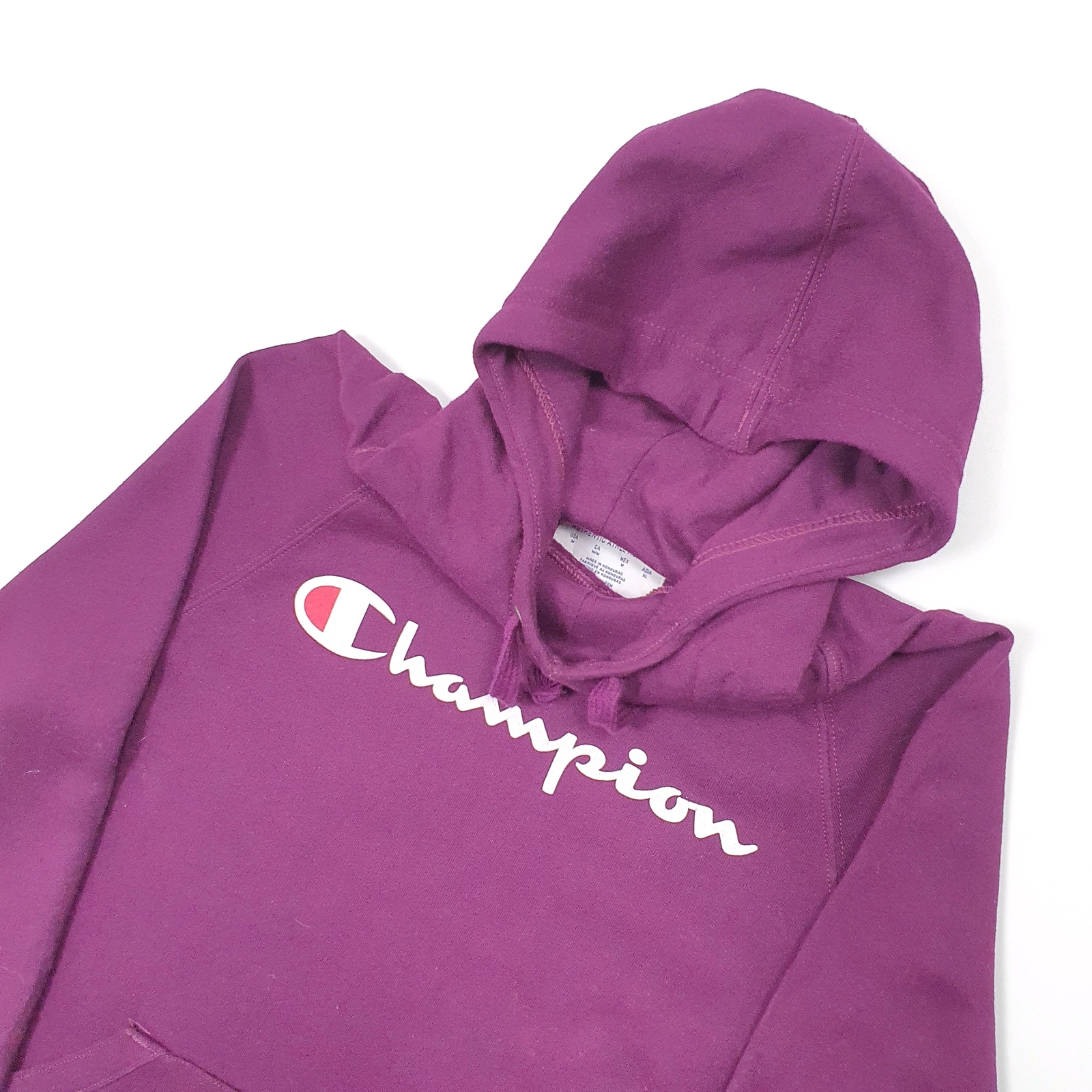 Mens CHAMPION Cotton Hoodie Jumper Sweatshirt M image 2