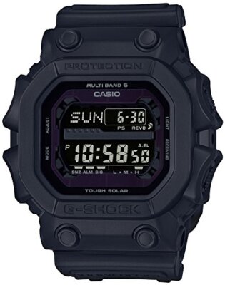 Casio Watch G-SHOCK Radio Solar GXW-56BB-1JF Flat Black Polyurethane Rubber