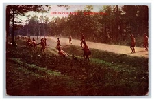Life In Our Army, Skirmish Drill, Military Postcard