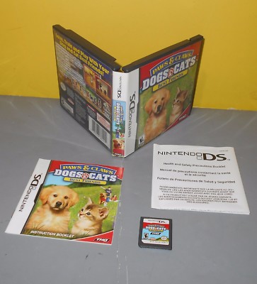 Paws & Claws: Dogs & Cats Best Friends (Nintendo DS, 2007) Kids Games Puppies